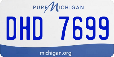 MI license plate DHD7699