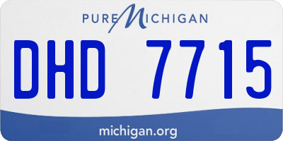 MI license plate DHD7715