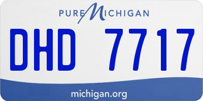 MI license plate DHD7717