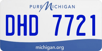 MI license plate DHD7721