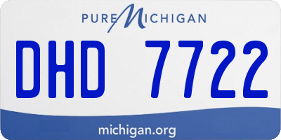MI license plate DHD7722
