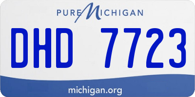 MI license plate DHD7723