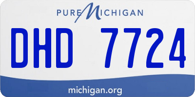 MI license plate DHD7724