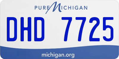 MI license plate DHD7725