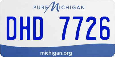 MI license plate DHD7726