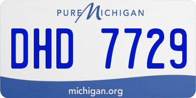 MI license plate DHD7729