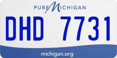 MI license plate DHD7731