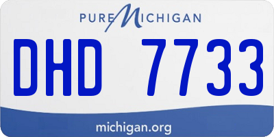 MI license plate DHD7733