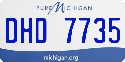MI license plate DHD7735