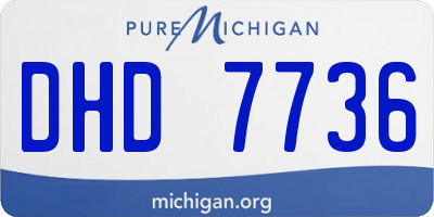 MI license plate DHD7736
