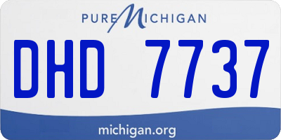 MI license plate DHD7737