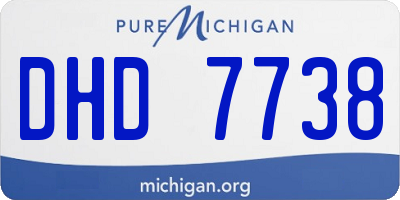MI license plate DHD7738