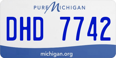 MI license plate DHD7742