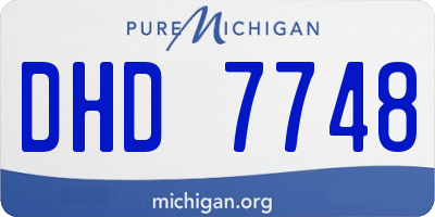 MI license plate DHD7748
