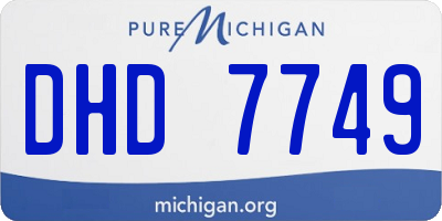 MI license plate DHD7749