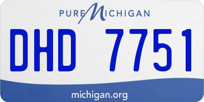 MI license plate DHD7751