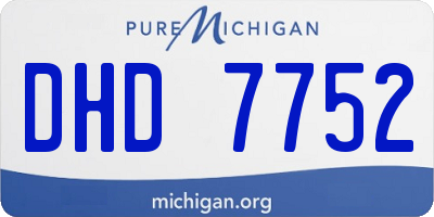 MI license plate DHD7752