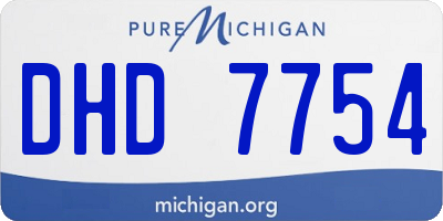 MI license plate DHD7754