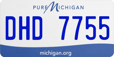 MI license plate DHD7755