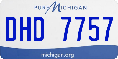 MI license plate DHD7757