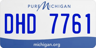 MI license plate DHD7761