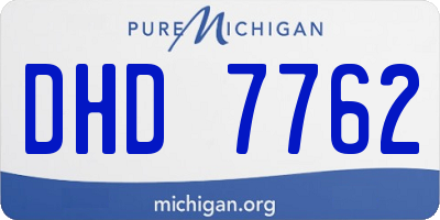 MI license plate DHD7762