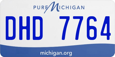 MI license plate DHD7764