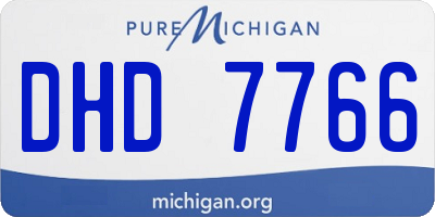 MI license plate DHD7766