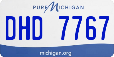 MI license plate DHD7767