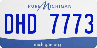 MI license plate DHD7773