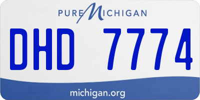 MI license plate DHD7774