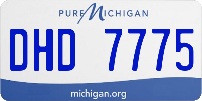 MI license plate DHD7775