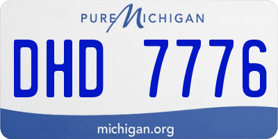 MI license plate DHD7776