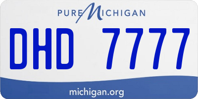 MI license plate DHD7777