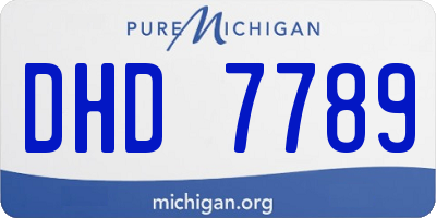 MI license plate DHD7789