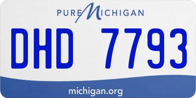 MI license plate DHD7793
