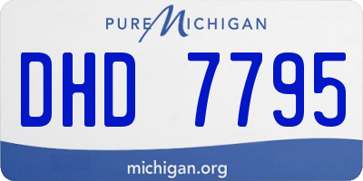 MI license plate DHD7795