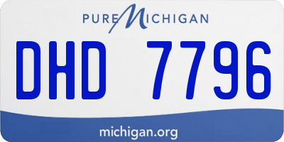 MI license plate DHD7796