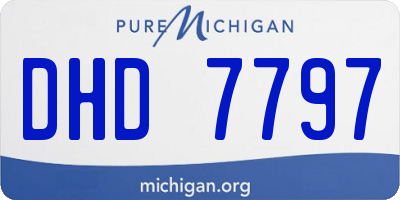 MI license plate DHD7797