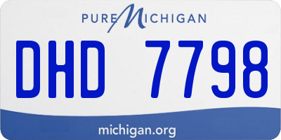 MI license plate DHD7798