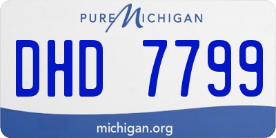 MI license plate DHD7799