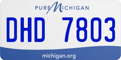MI license plate DHD7803
