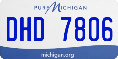MI license plate DHD7806