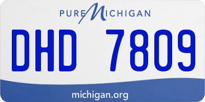 MI license plate DHD7809