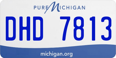 MI license plate DHD7813