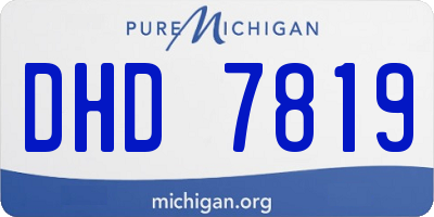 MI license plate DHD7819