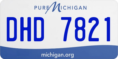 MI license plate DHD7821
