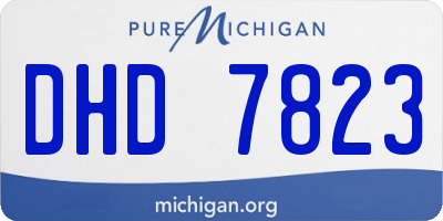 MI license plate DHD7823