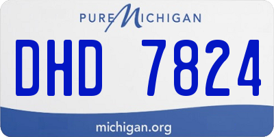 MI license plate DHD7824