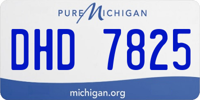 MI license plate DHD7825
